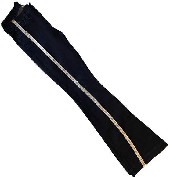 Armani Exchange High Waist Flared Dark Wash Blue Denim Jeans Size 2 - Picture 12 of 14